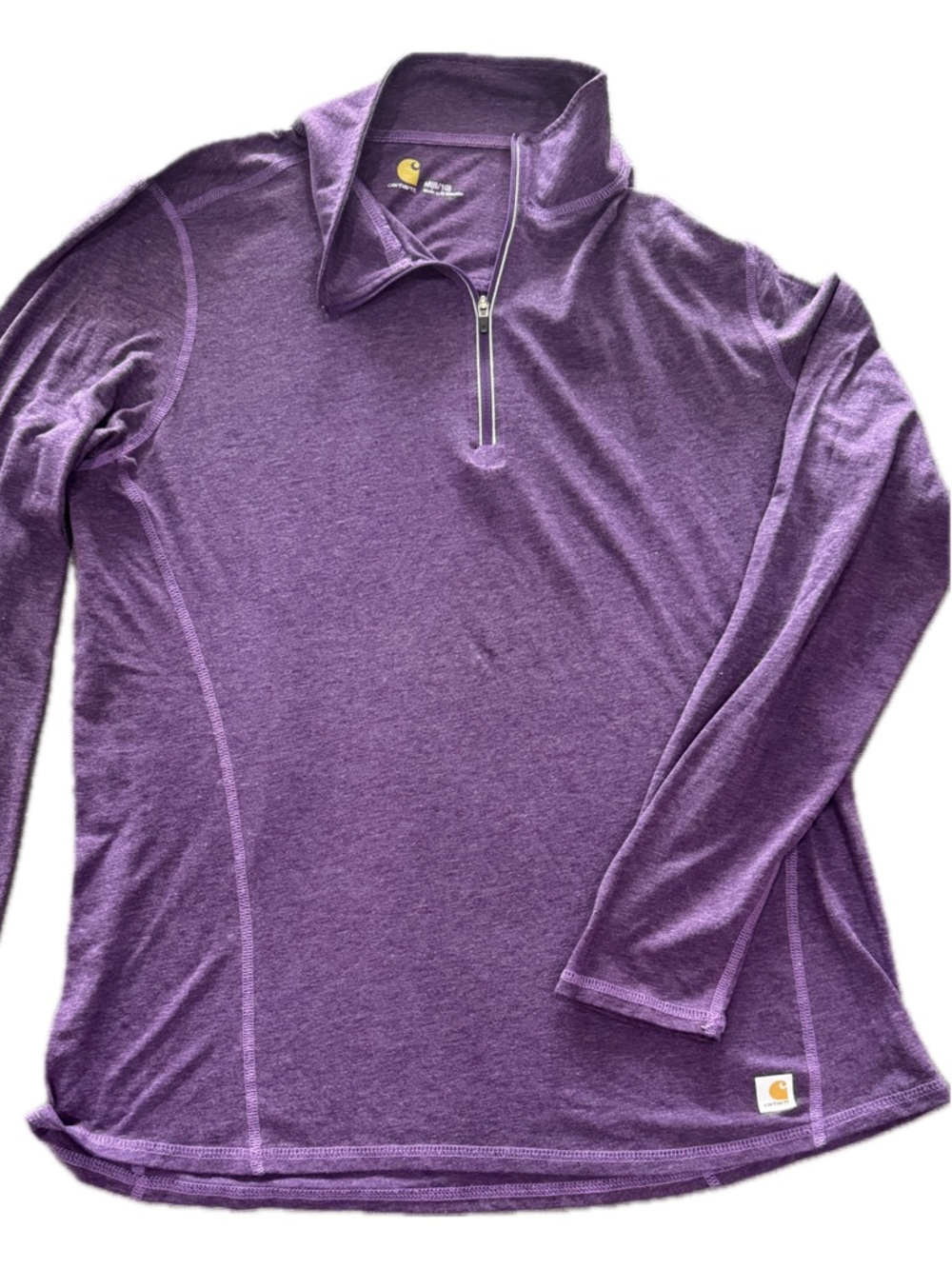 Carhartt Heather Purple Half-Zip Pullover
